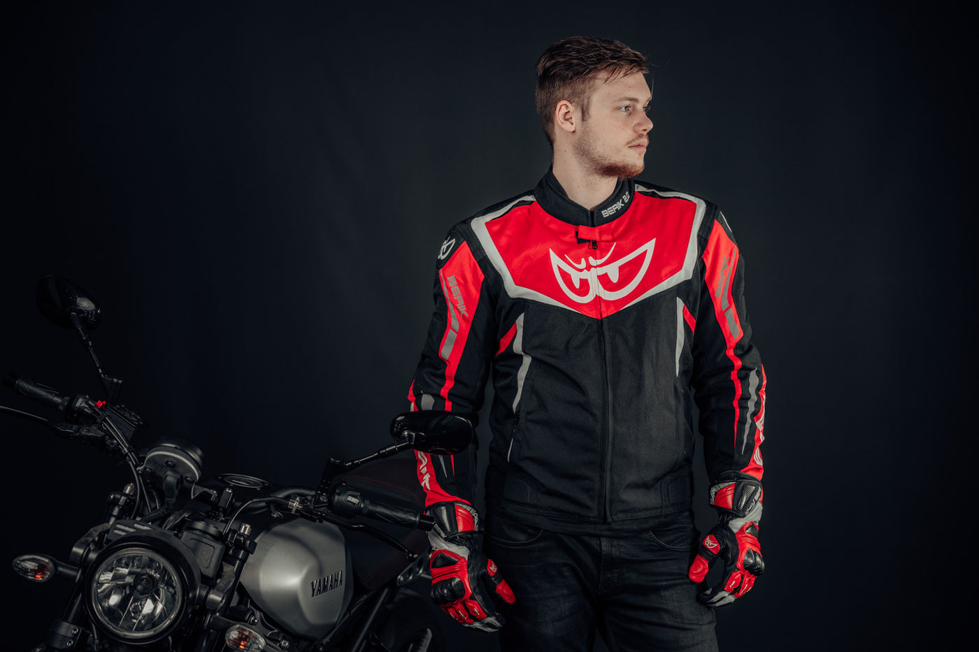 Berik Bad Eye wasserdichte Motorrad Textiljacke