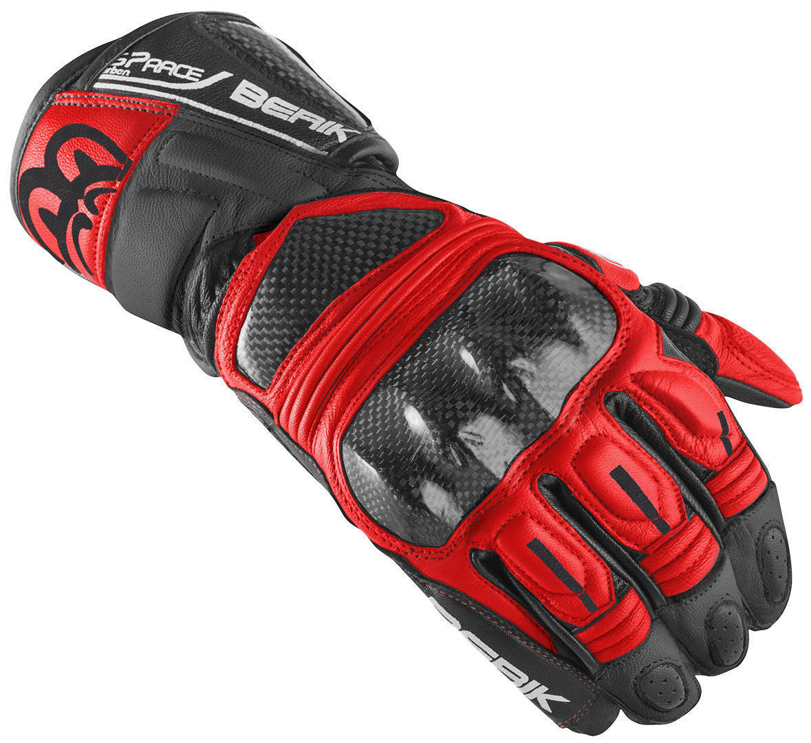 Berik Namib Pro Motorcycle Gloves#color_black-red