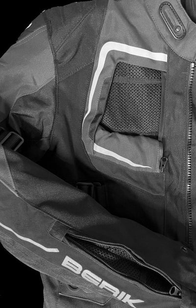 Berik Safari Pro Veste textile de moto imperméable 3en1