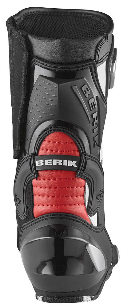 Berik Race-X EVO Motorcycle Boots#color_black-white-red