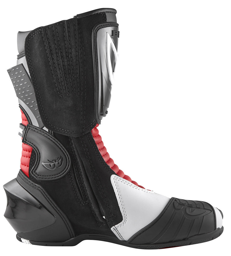 Berik Race-X EVO Motorcycle Boots#color_black-white-red