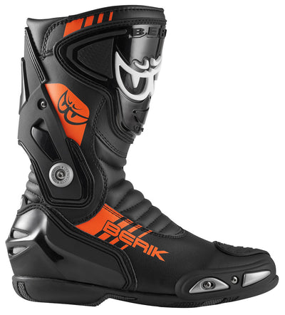 Berik Shaft 3.0 Motorcycle Boots#color_black-orange