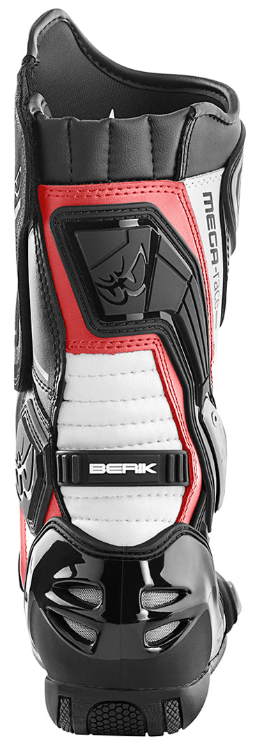 Berik Donington Motorcycle Boots#color_black-white-red