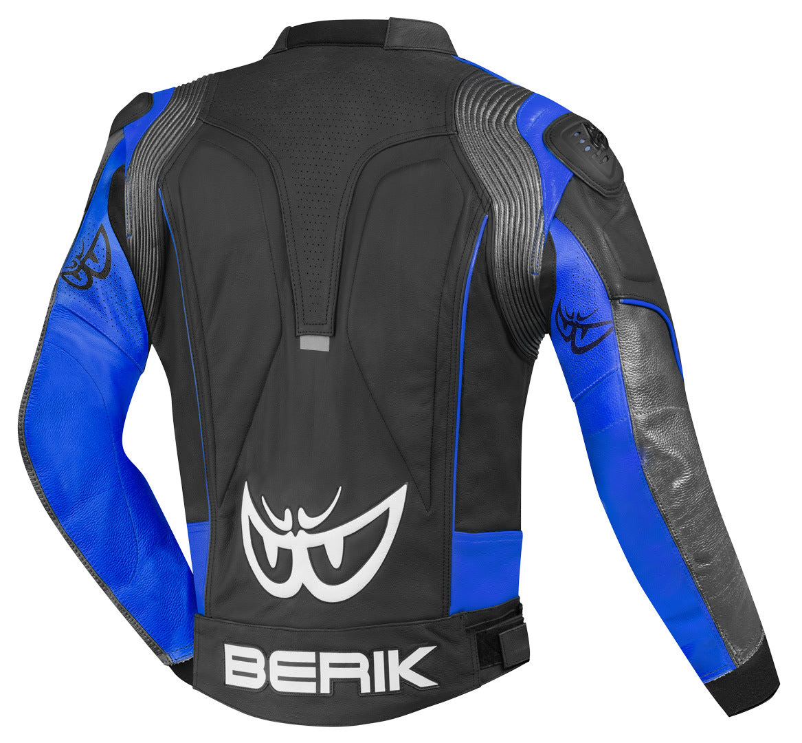 Berik Air-B Motorcycle Leather Jacket#color_black-blue