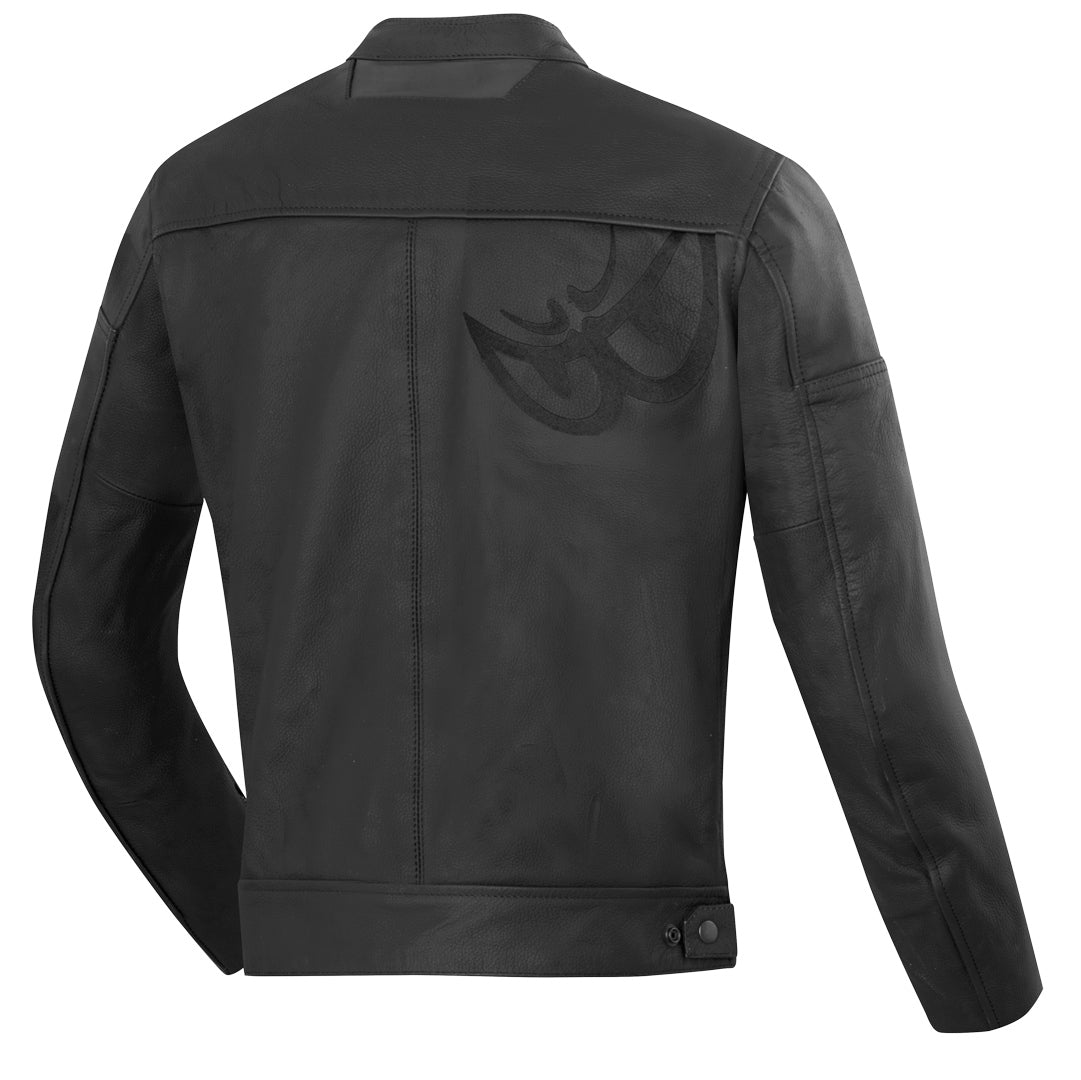 Berik Classic Racer Motorcycle Leather Jacket#color_black