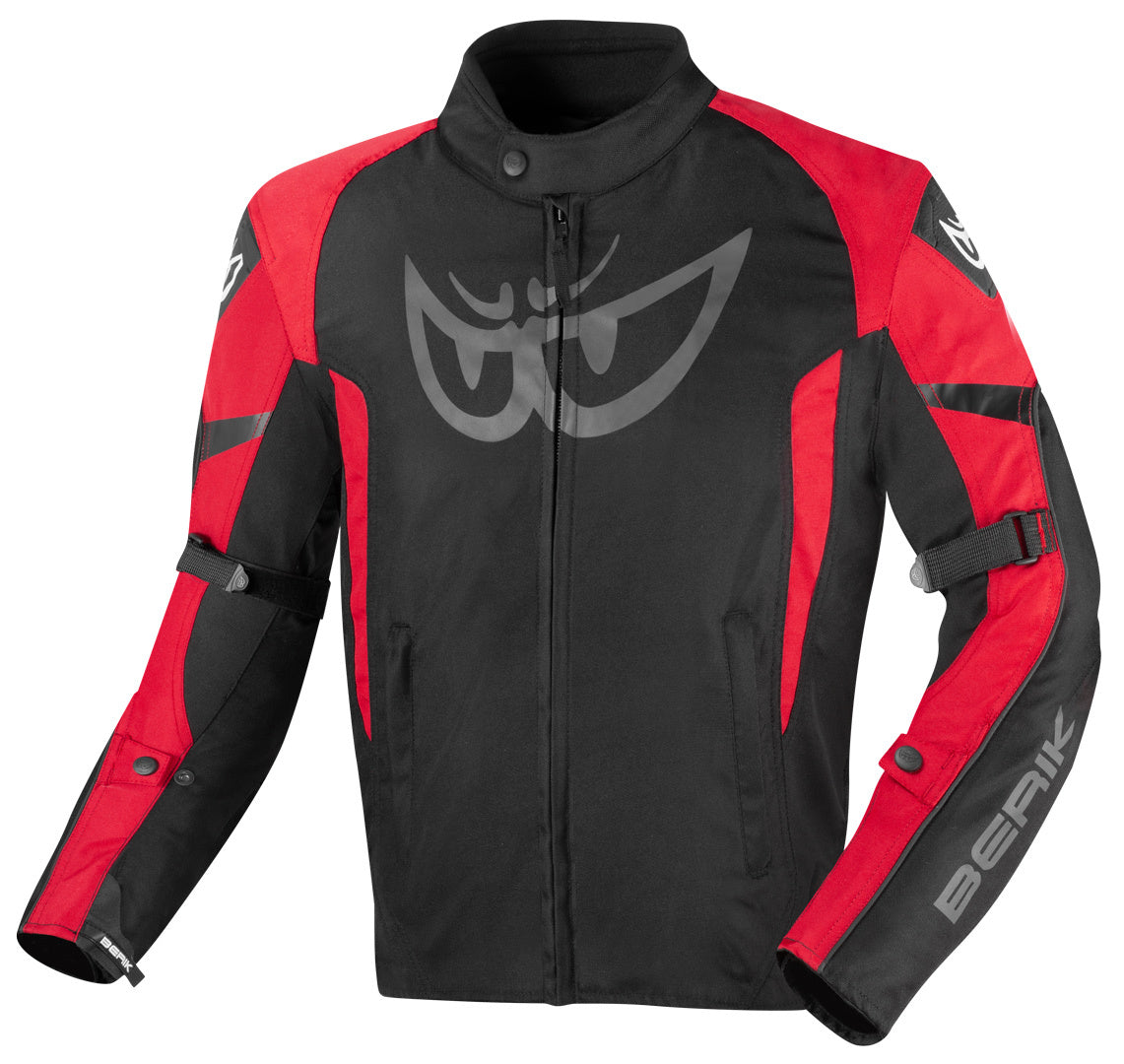 Berik Tourer Evo waterproof  Motorcycle Textile Jacket#color_black-red