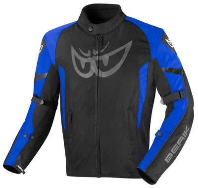 Berik Tourer Evo waterproof  Motorcycle Textile Jacket#color_black-blue
