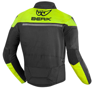 Berik Tourer Evo waterproof  Motorcycle Textile Jacket#color_black-yellow