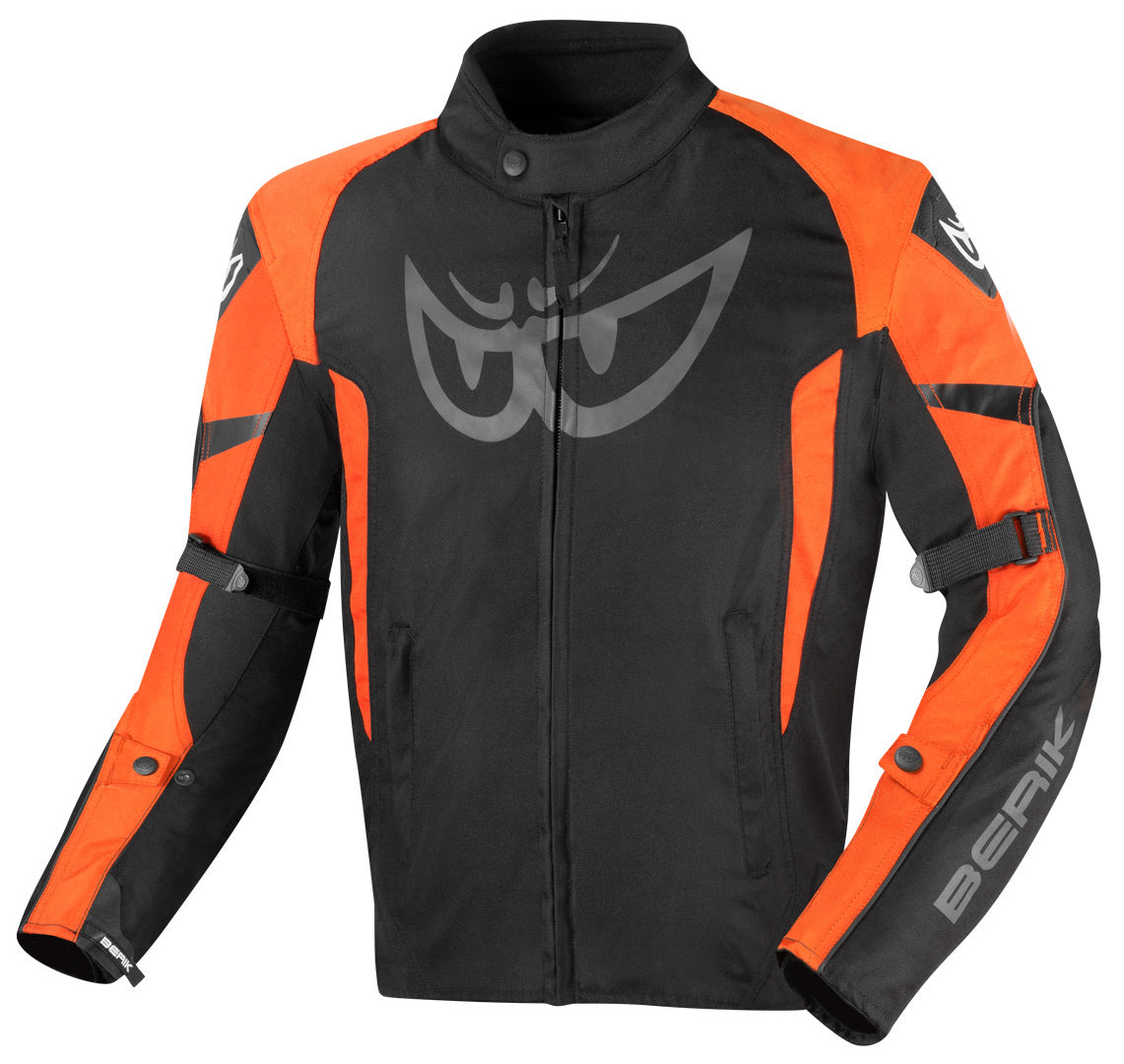 Berik Tourer Evo waterproof  Motorcycle Textile Jacket#color_black-orange