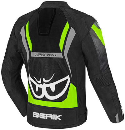 Berik Imola Air Motorcycle Textile Jacket#color_black-green