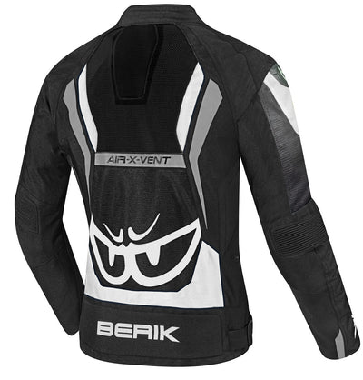 Berik Imola Air Ladies Motorcycle Textile Jacket#color_black-white
