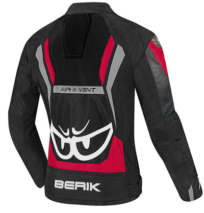 Berik Imola Air Ladies Motorcycle Textile Jacket#color_black-white-red