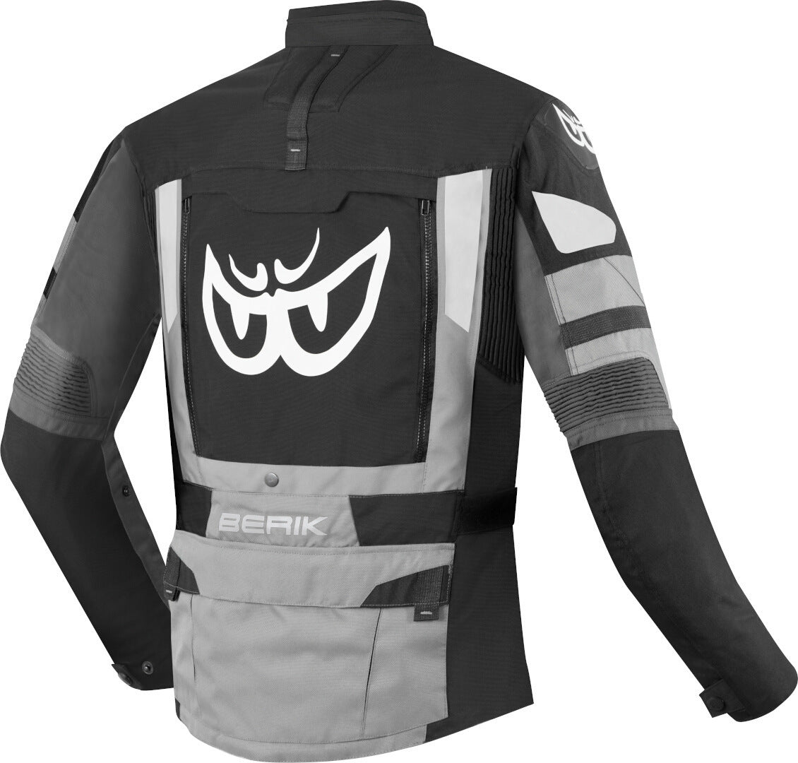 Berik Dakota Waterproof 3in1 Motorcycle Textile Jacket#color_black-anthracite-grey