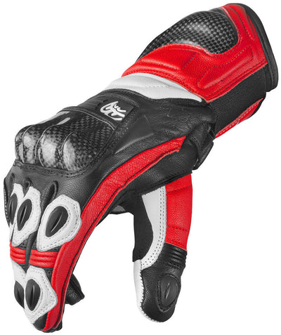 Berik TX-1 Pro Motorcycle Gloves#color_black-white-red