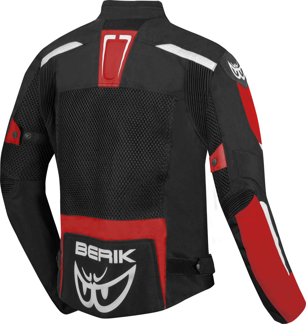 Berik X-Speed Air Motorcycle Textile Jacket#color_black-white-red