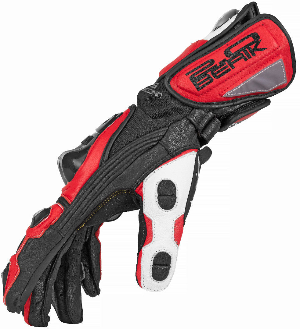 Berik MIsano Motorcycle Gloves#color_black-red-white