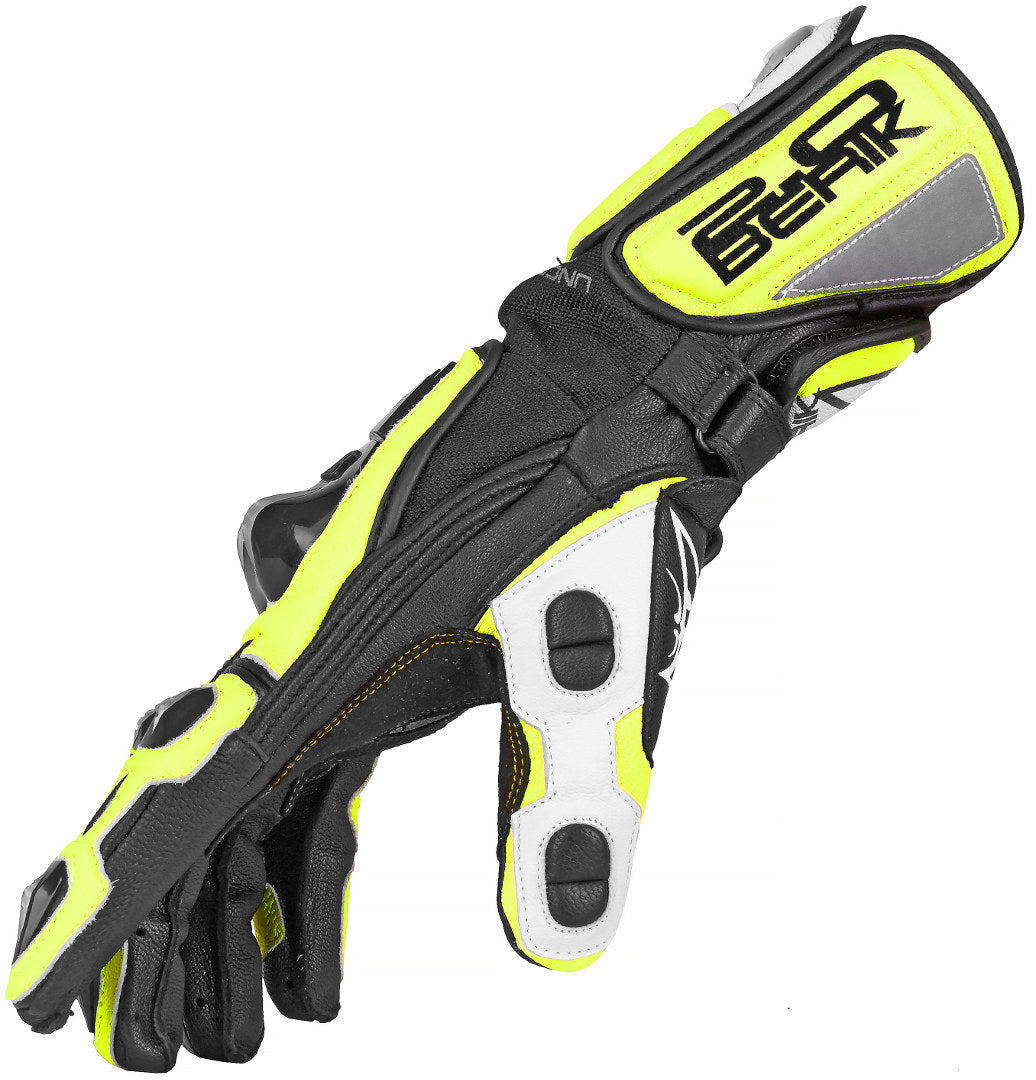 Berik MIsano Motorcycle Gloves#color_black-yellow