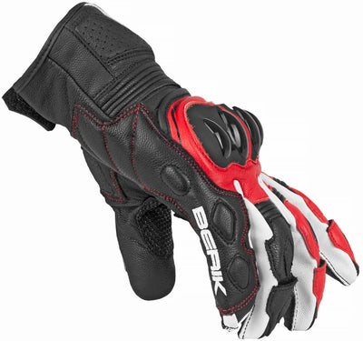Berik Sprint Motorcycle Gloves#color_black-red