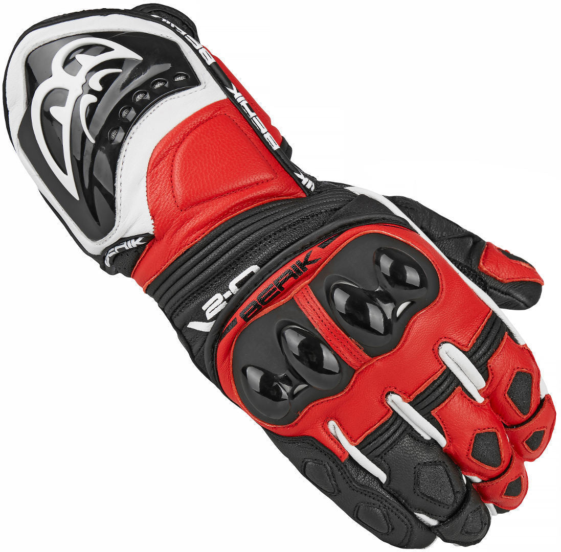 Berik Spa Motorcycle Gloves#color_black-red