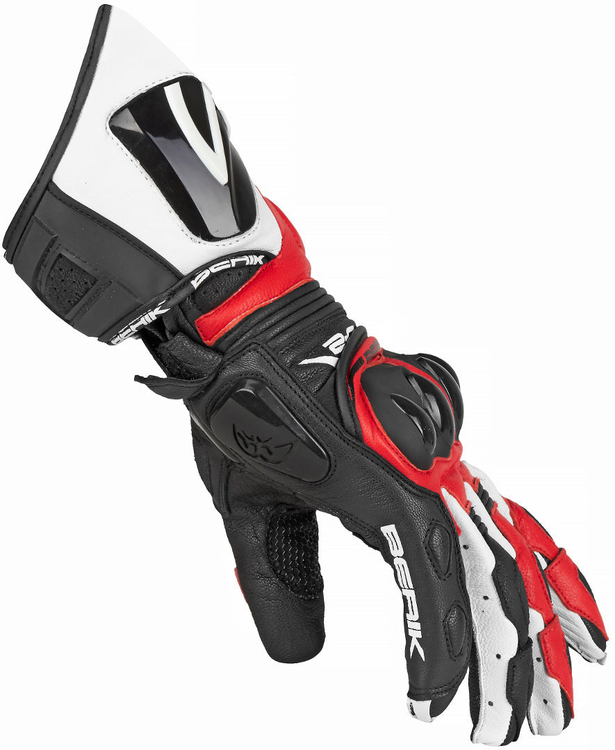 Berik Spa Motorcycle Gloves#color_black-red
