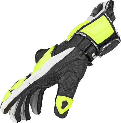 Berik Spa Motorcycle Gloves#color_black-yellow