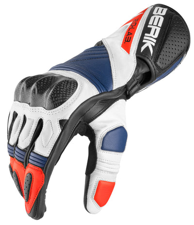 Berik Zoldar Motorcycle Gloves#color_black-white-red-blue