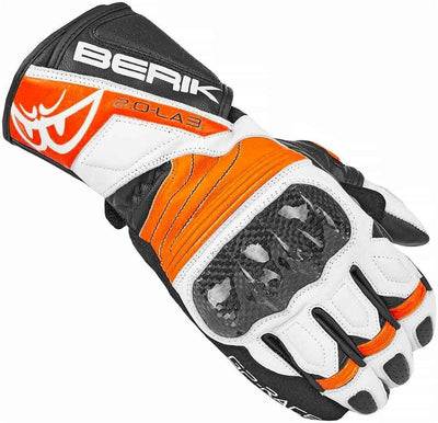 Berik Zoldar Motorcycle Gloves#color_black-orange