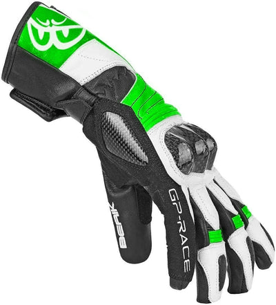 Berik Zoldar Motorcycle Gloves#color_black-green-white