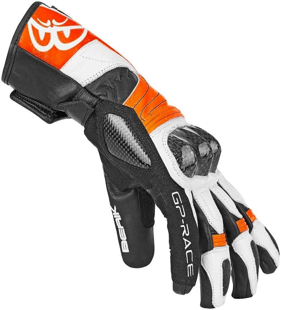 Berik Zoldar Motorcycle Gloves#color_black-orange