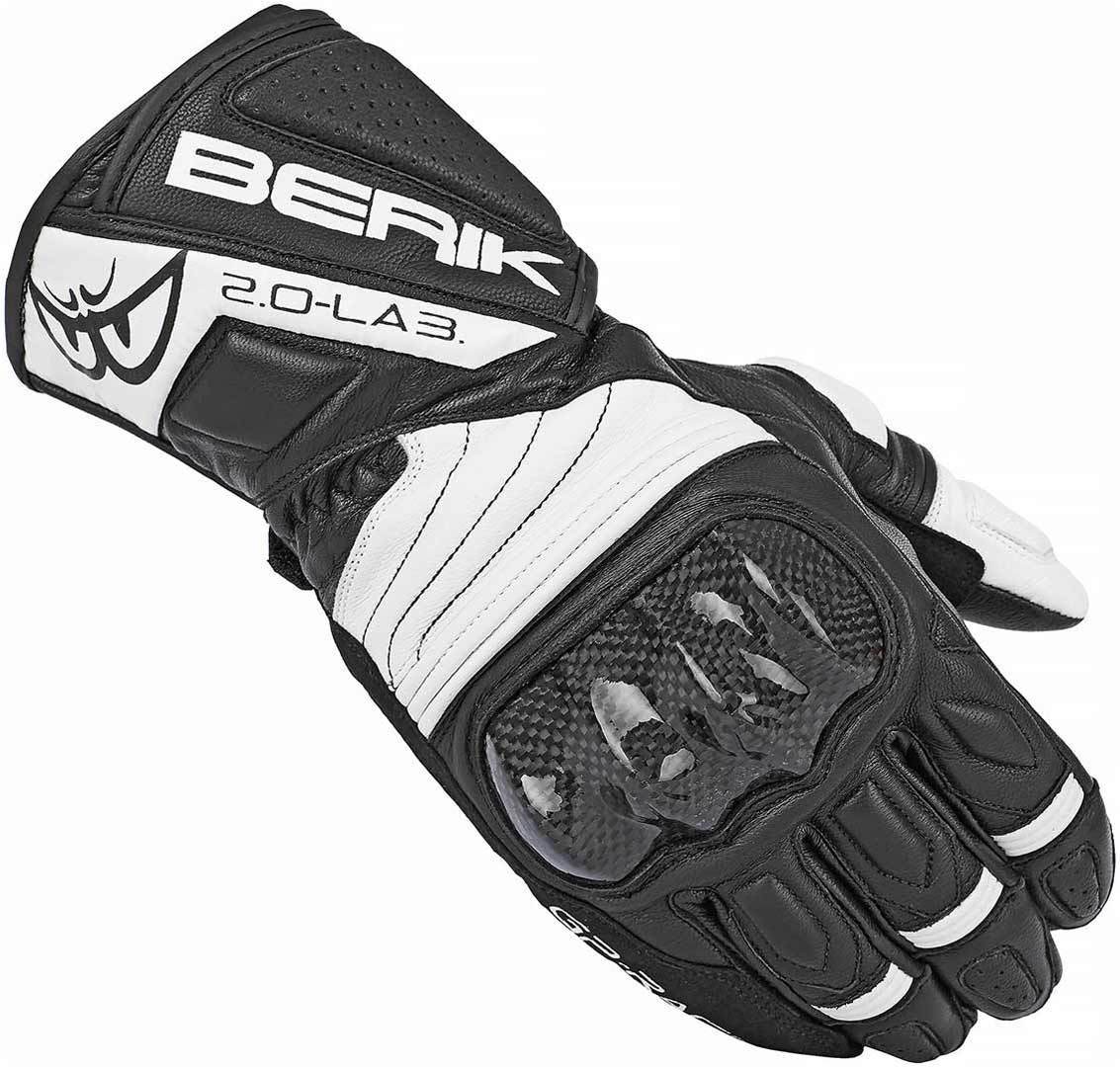 Berik Zoldar Motorcycle Gloves#color_black-white