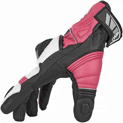 Berik LDX Ladies Motorcycle Gloves#color_black-pink