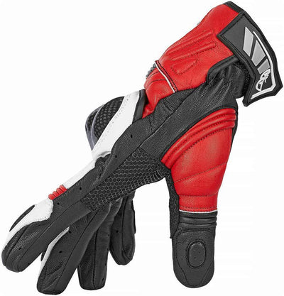Berik NexG Motorcycle Gloves#color_black-white-red