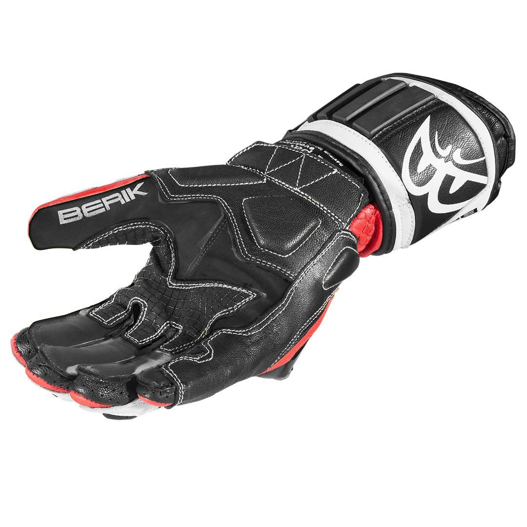 Berik Segullo Motorcycle Gloves#color_red-white-black
