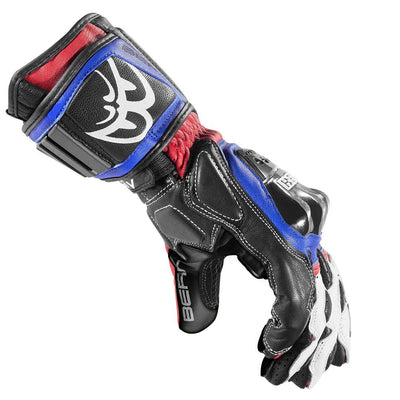 Berik Segullo Motorcycle Gloves#color_blue-white-red