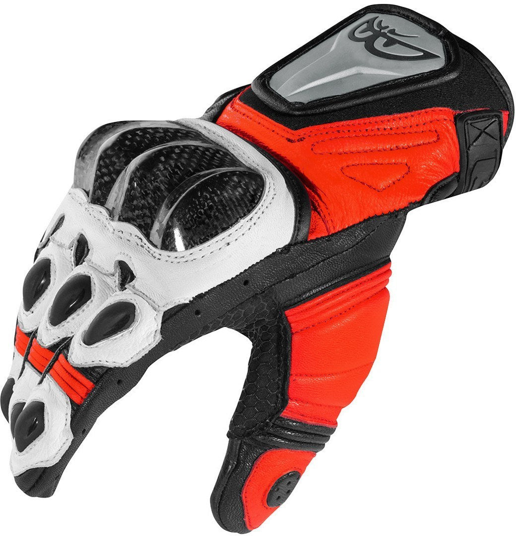 Berik Namib Motorcycle Gloves#color_black-white-red