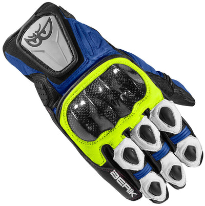 Berik Namib Motorcycle Gloves#color_black-white-blue