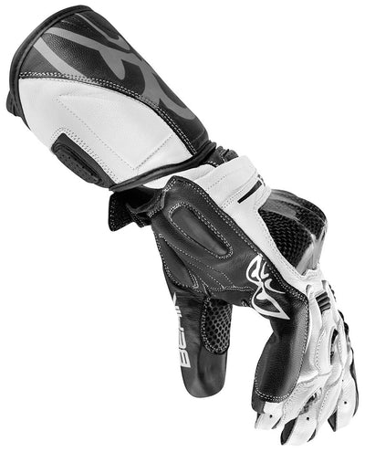 Berik 2.0 ST Motorcycle Gloves#color_white-black