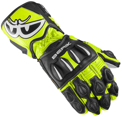 Berik Thunar Evo Motorcycle Gloves#color_black-yellow