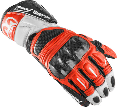 Berik Namib Pro Motorcycle Gloves#color_black-white-red