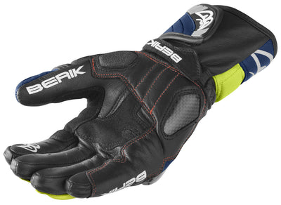 Berik Namib Pro Motorcycle Gloves#color_black-blue-yellow