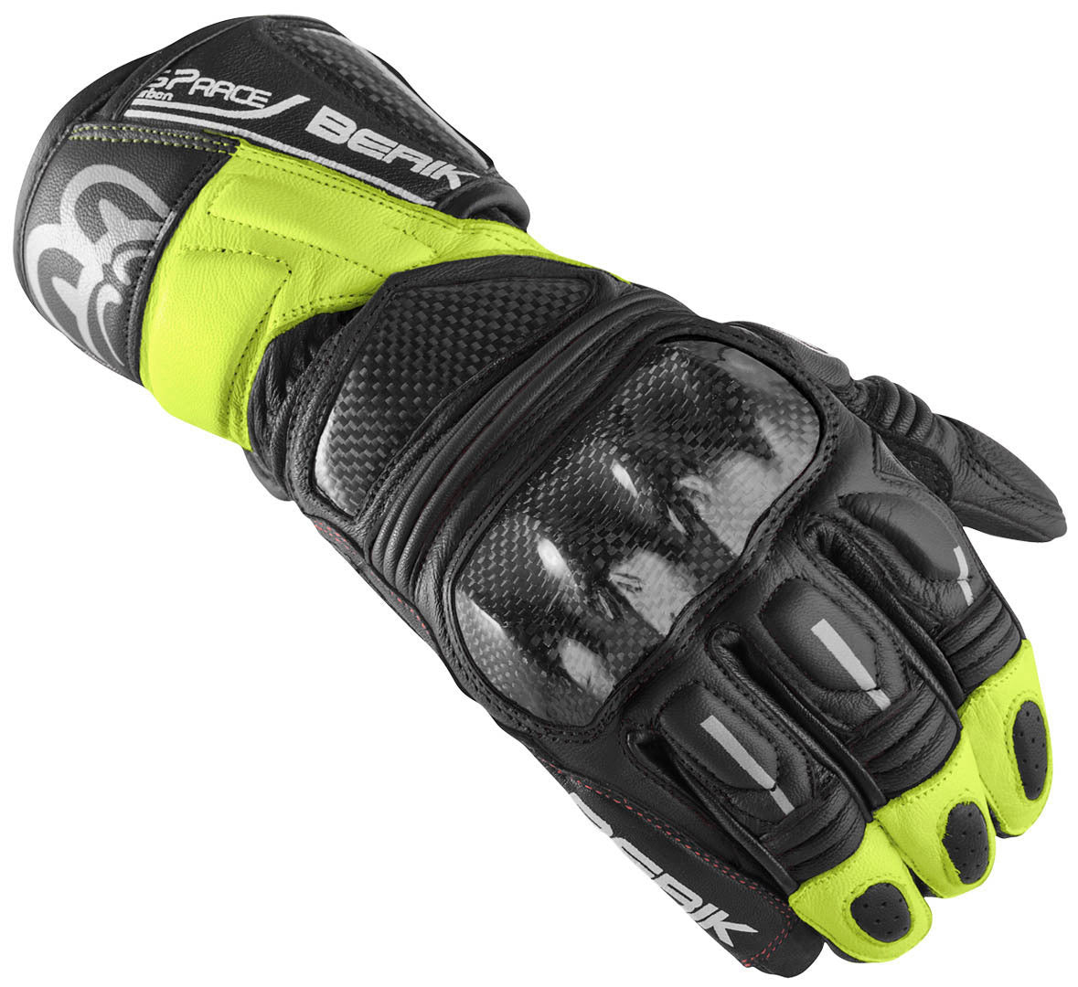 Berik Namib Pro Motorcycle Gloves#color_black-neon
