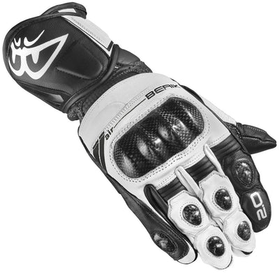 Berik ST-Evo Motorcycle Gloves#color_black-white