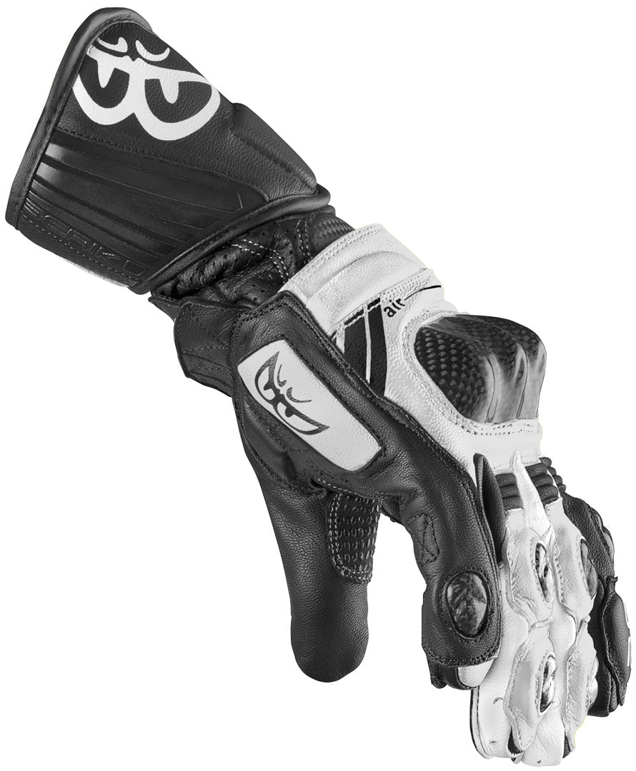 Berik ST-Evo Motorcycle Gloves#color_black-white
