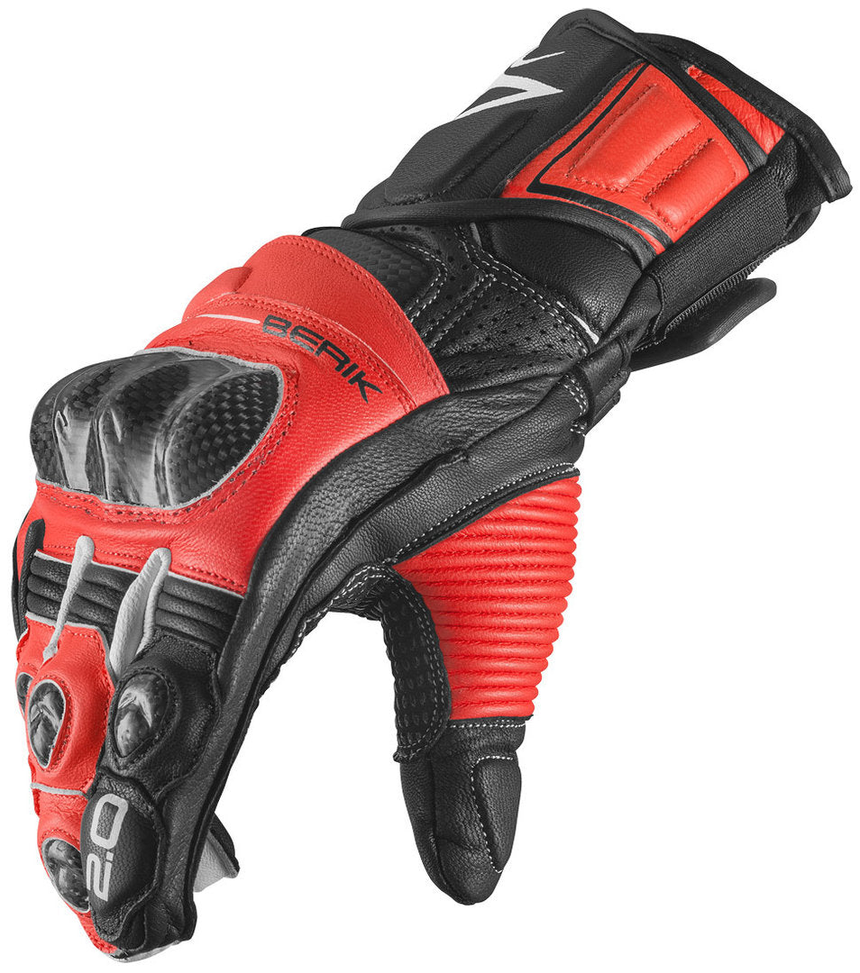 Berik ST-Evo Motorcycle Gloves#color_red-black