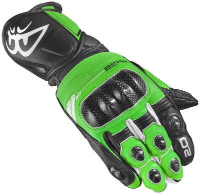 Berik ST-Evo Motorcycle Gloves#color_green-black