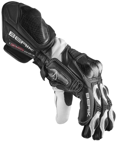 Berik TX-1 Pro Motorcycle Gloves#color_black-white