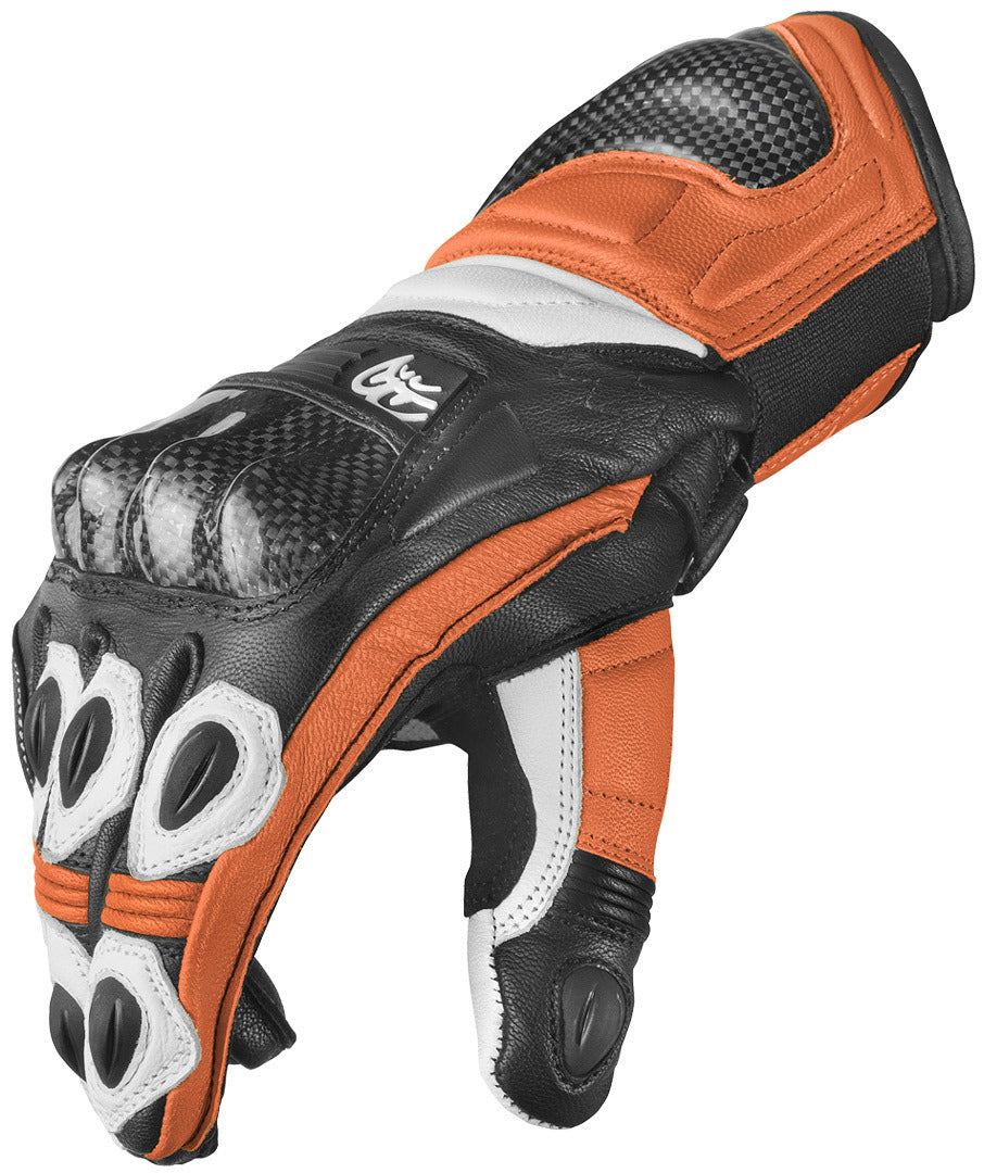 Berik TX-1 Pro Motorcycle Gloves#color_black-white-orange