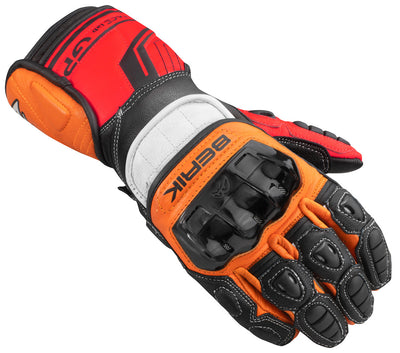 Berik Track Pro Motorcycle Gloves#color_black-orange
