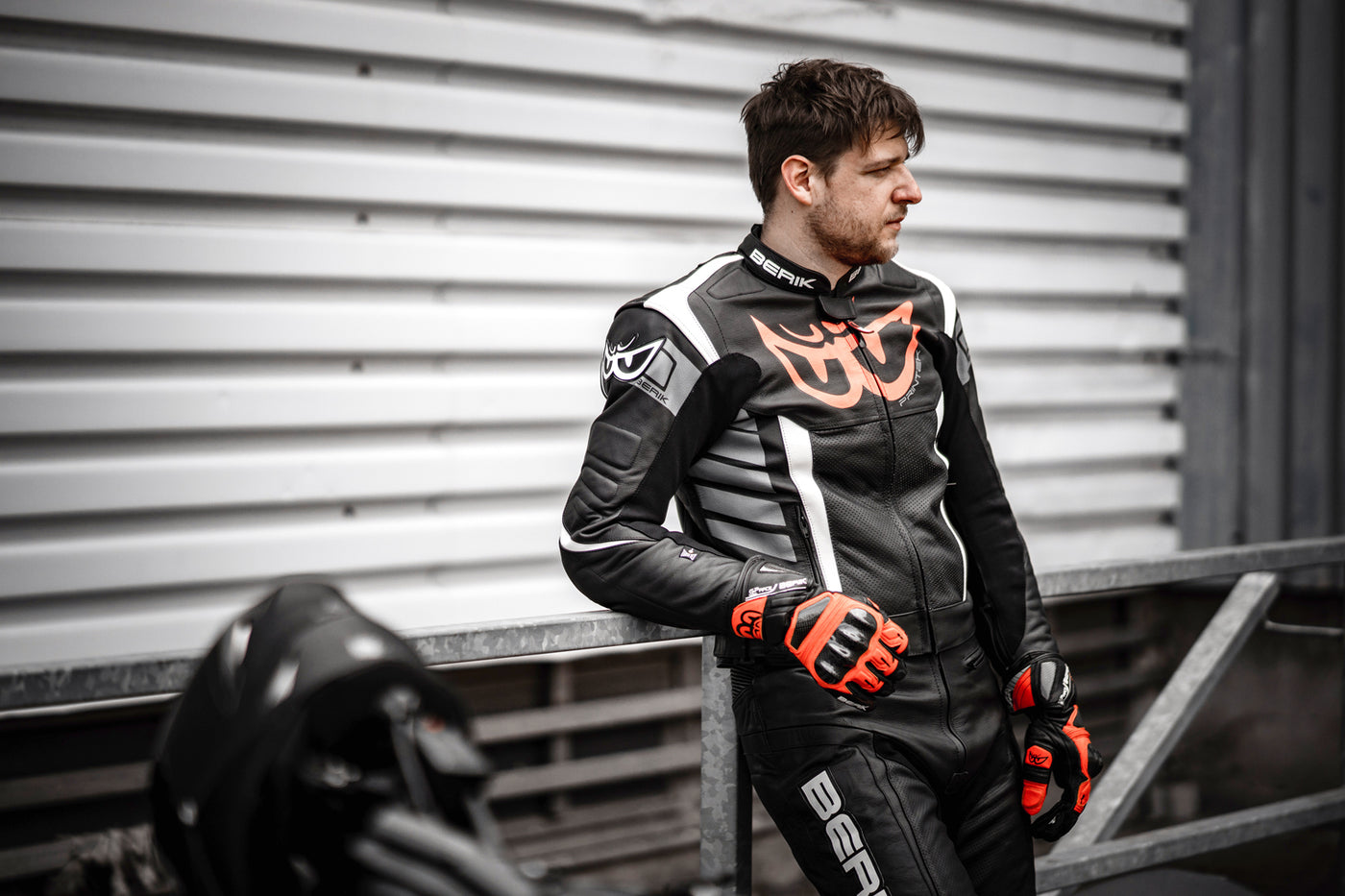 Berik Zakura Chaqueta de cuero para motocicleta