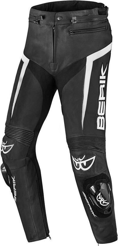 Berik Misle Motorcycle Leather Pants#color_black-white